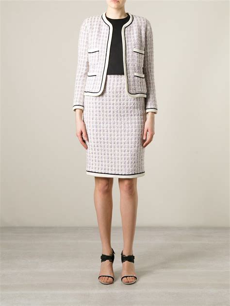 chanel ladies suits|vintage Chanel skirt suit.